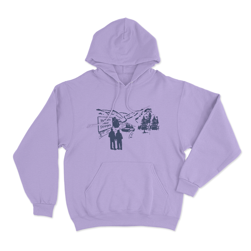 We Were Never Strangers Unisex Hoodie Purple We Were Never Strangers Unisex Hoodie Purple