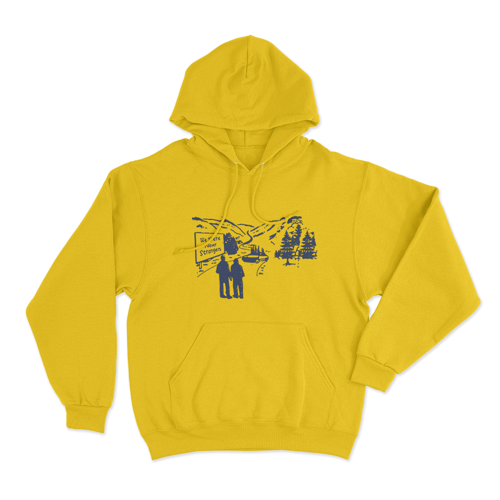 We Were Never Strangers Unisex Hoodie Yellow We Were Never Strangers Unisex Hoodie Yellow